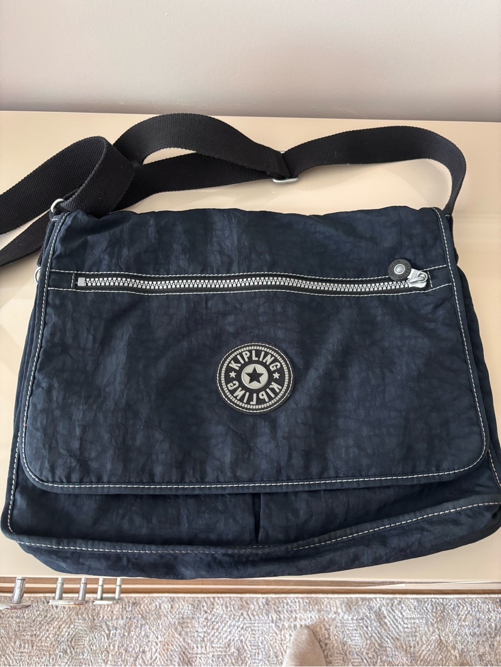 Kipling Navy Blue Men's Messenger Crossbody Bag